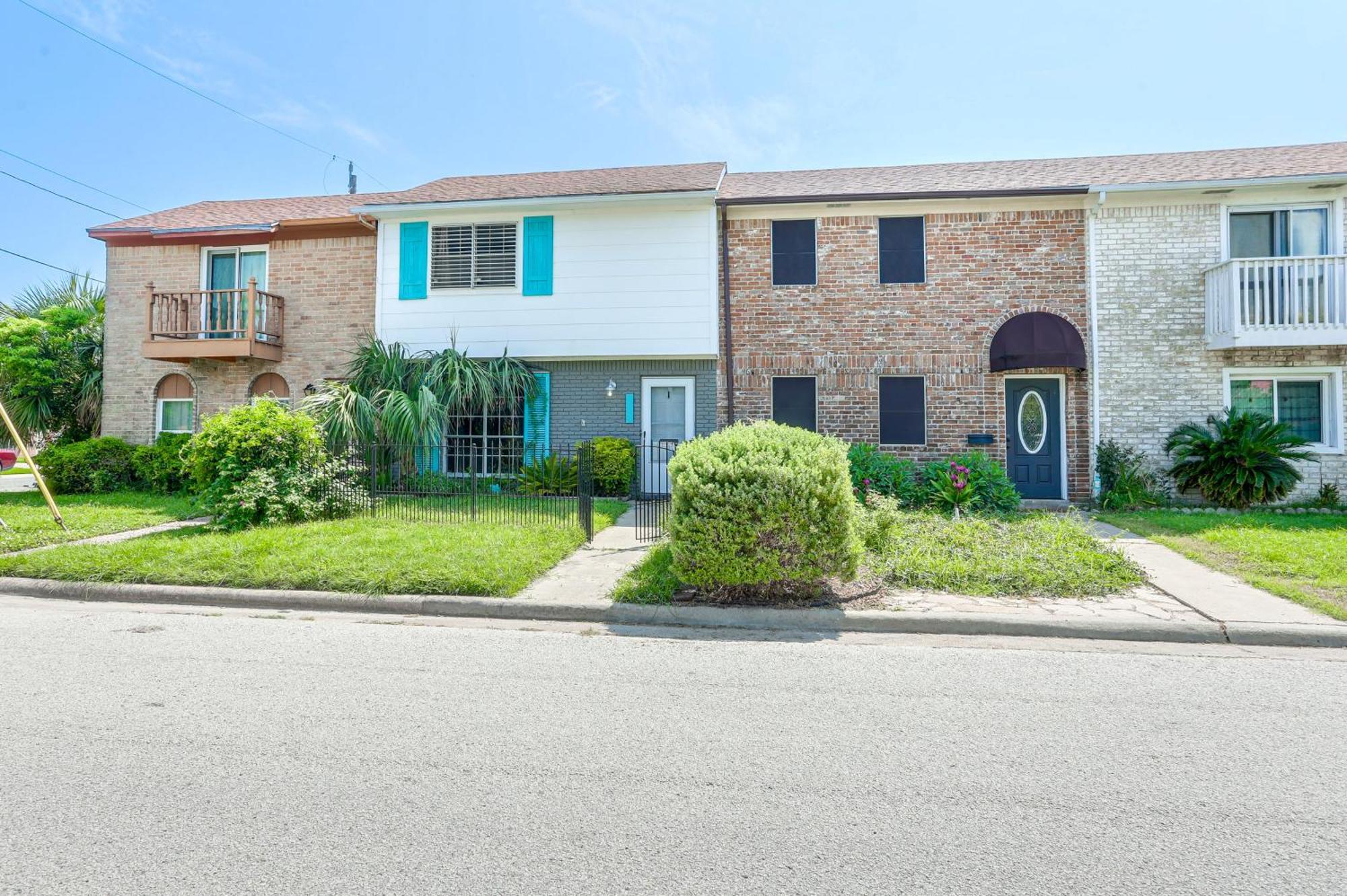 Townhome Near Beach In Galveston Furnished Patio! 외부 사진